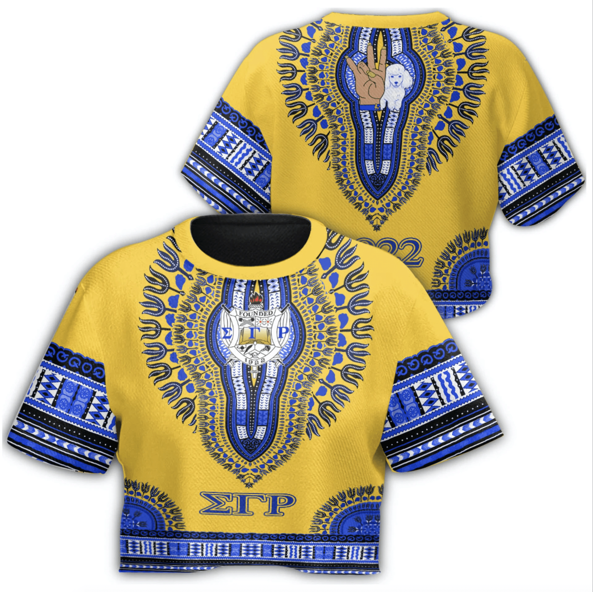 Africa Zone T-Shirt – Sigma Gamma Rho Dashiki Croptop T-Shirt A31