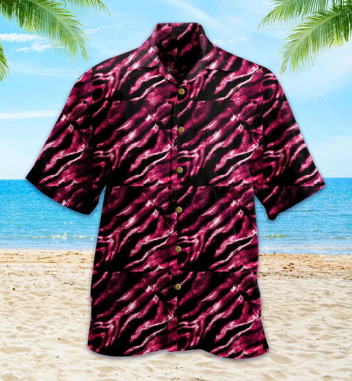 Purple Zebra Red Hawaii Shirt 1 Ha76040