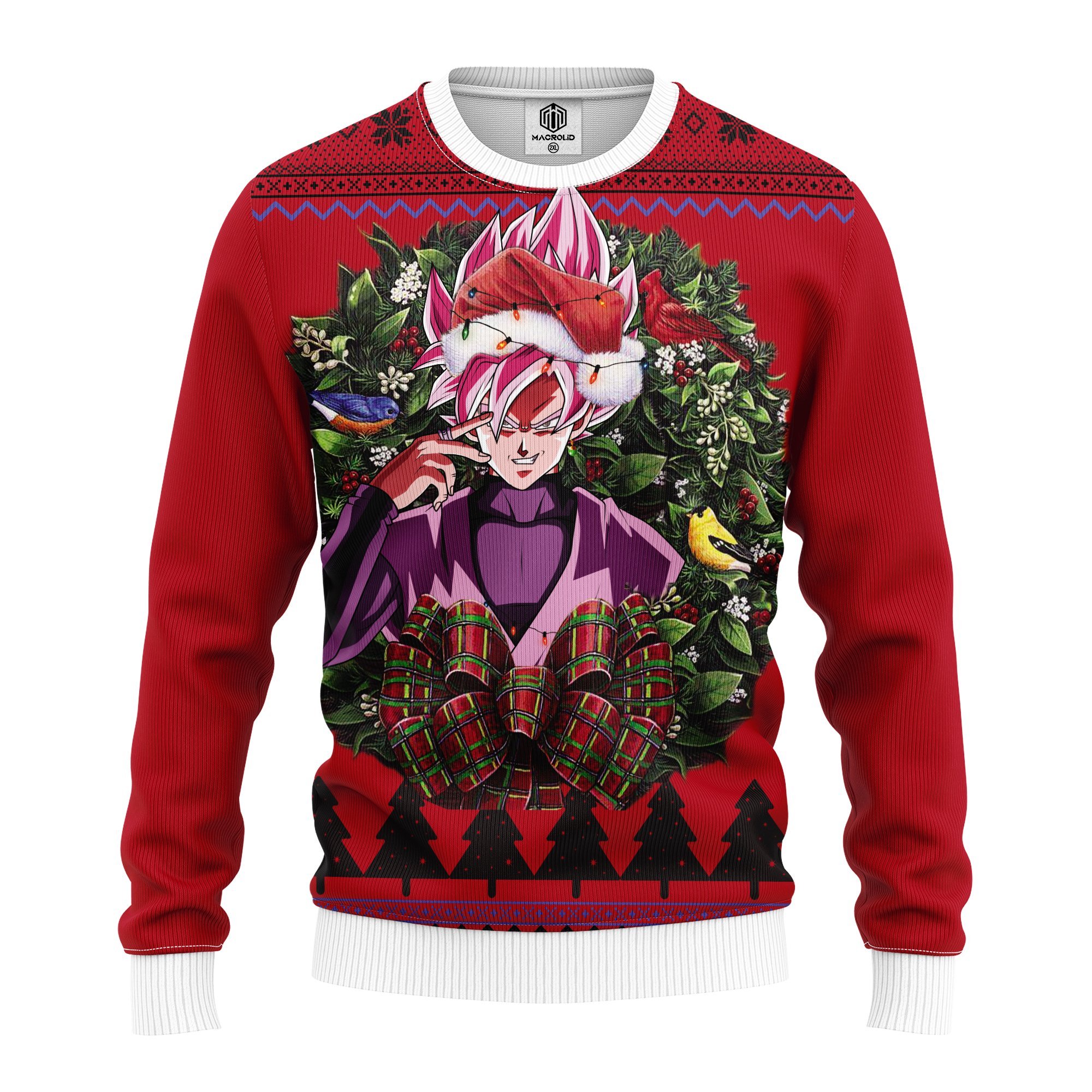 Black Goku Ssj Rose Dragon Ball  Noel Mc Ugly Christmas Sweater – thanksgiving gift