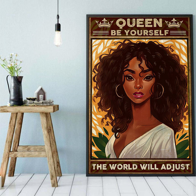 West Africa Custom Canvas Prints Vintage Black Lives Matter Poster Print Afro Queen Black Man Delightful Wall Decals