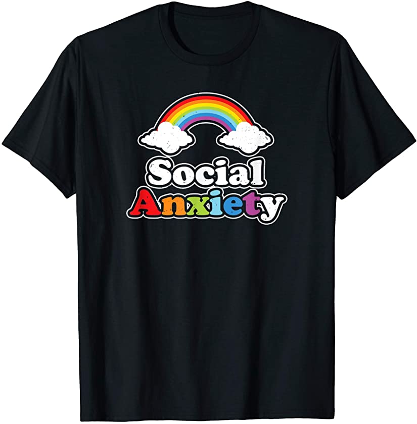 Social Anxiety Emo Clothes Aesthetic Soft Goth Alternative T-Shirt