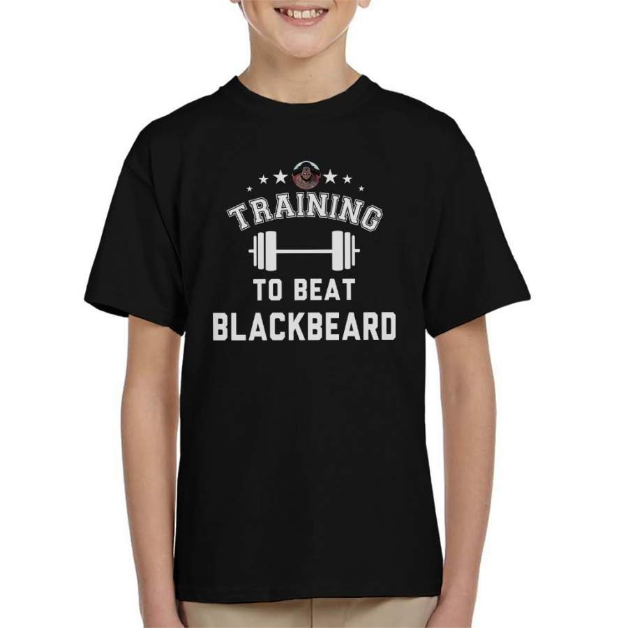 Training To Beat Black Beard One Piece Kid’s T-shirt