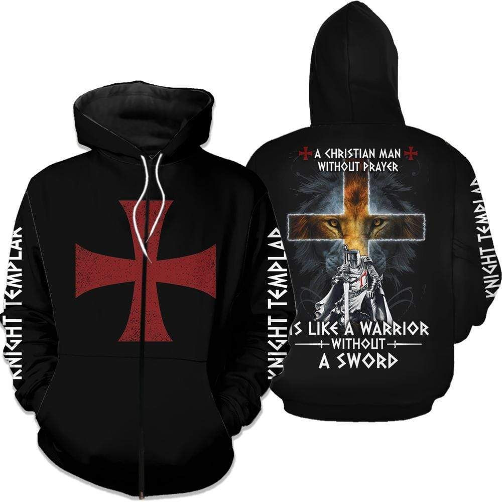 A Christian Man Lion Hoodie 3D 2112V