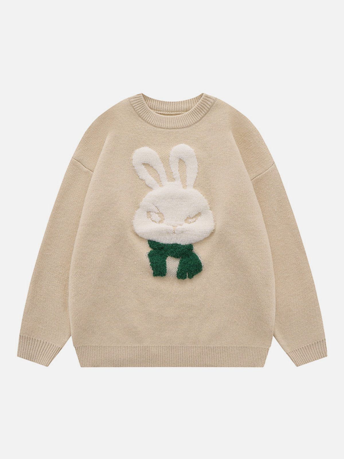 Talishko™ – Flocked Rabbit Graphic Sweater