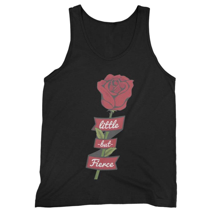 Little But Fierce Rose Vintage Feminist Man’s Tank Top