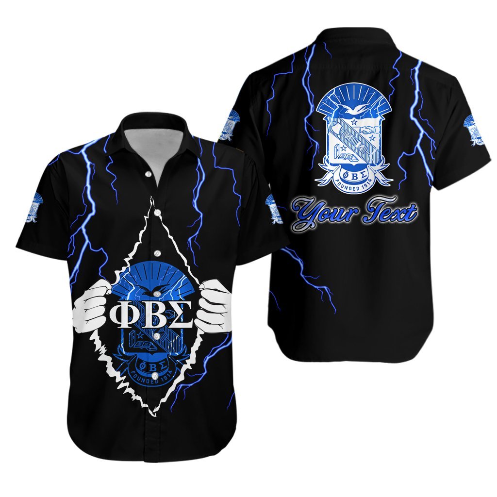 (Custom Personalised) Phi Beta Sigma Hawaiian Shirt Lightning Lt13