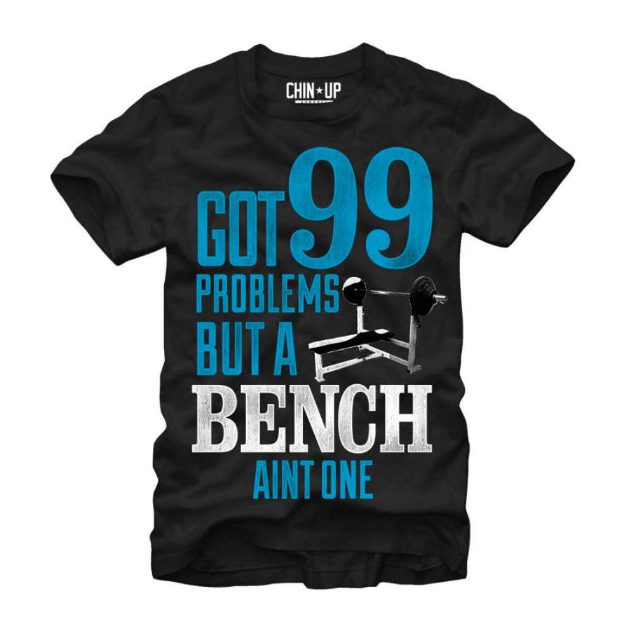 CHIN UP Men’s Ninety Nine Problems  T Shirt Black