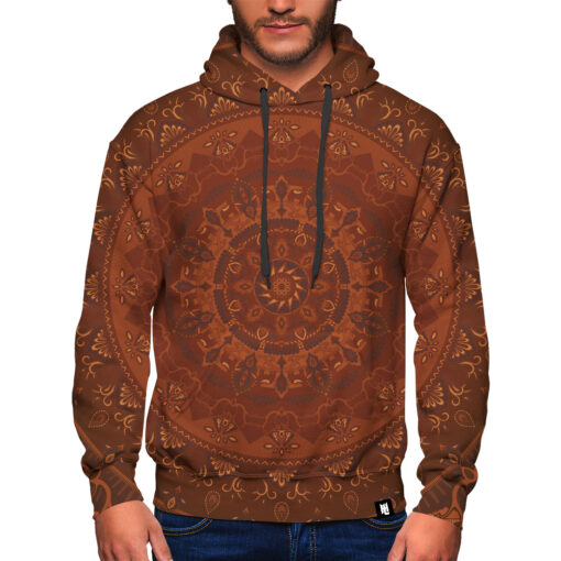 Big Elephants Mandala – Warm Hoodie