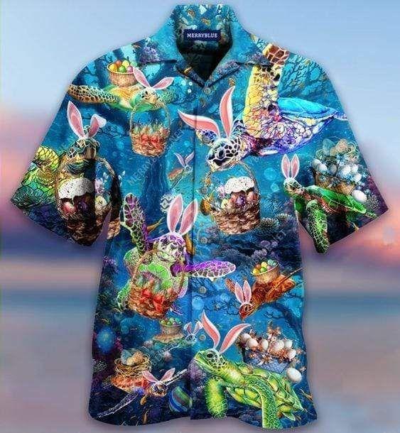 Happy Turtle Awesome Easter Hawaii Lover Hawaii Shirt For Men Women Ha31164