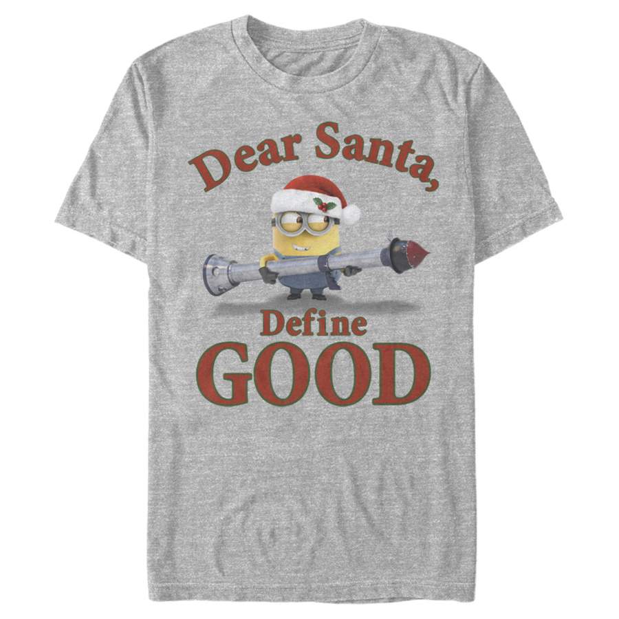 Despicable Me Men’s Christmas Minions Dear Santa  T Shirt