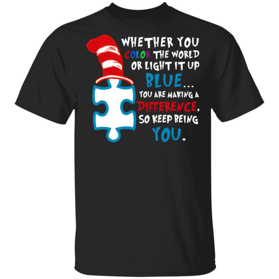 Dr.Seuss Light It Up Blue Shirt