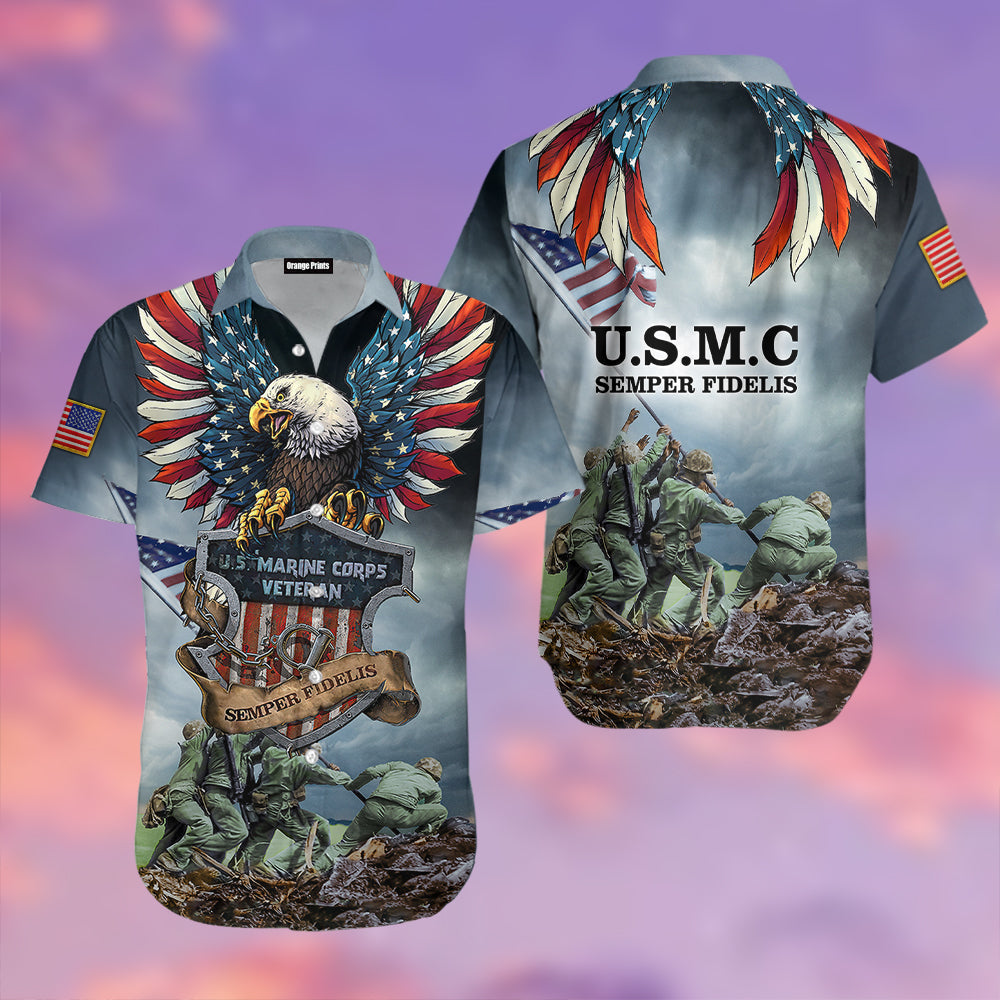 Usmc Semper Fidelis Aloha Hawaii Shirts For Men And Women Ha38621