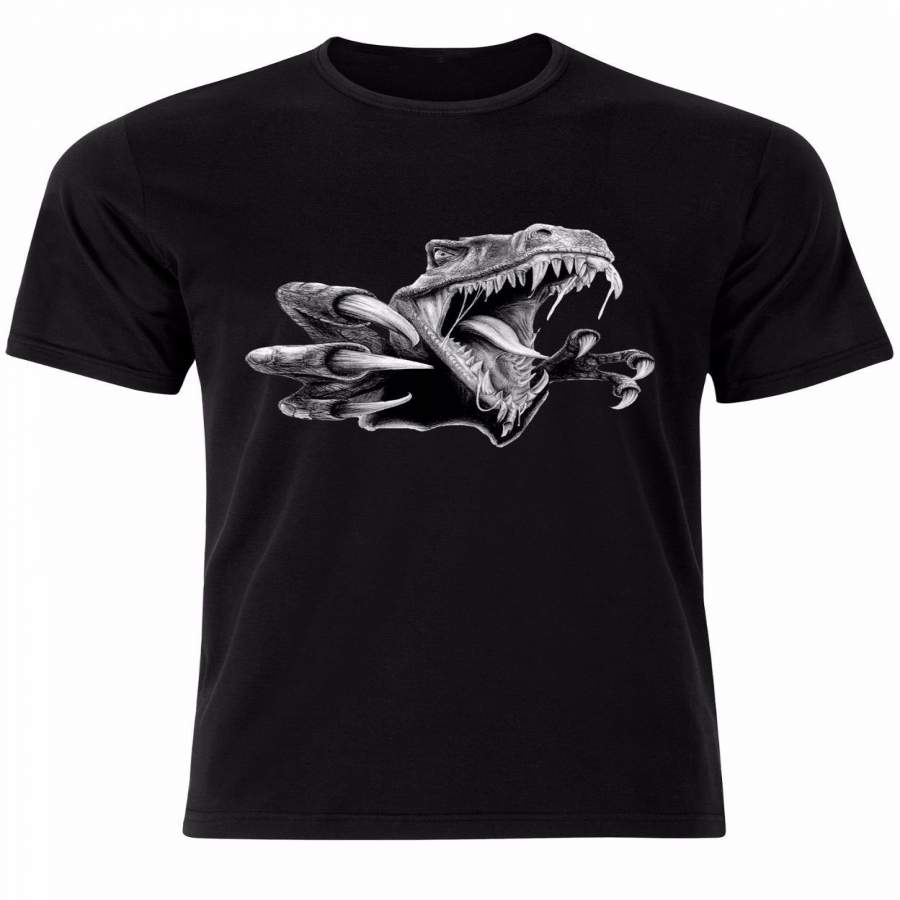 Dinosaur Scary T-Rex Rawling Gothic Mens T-Shirt Tee Top Shirt