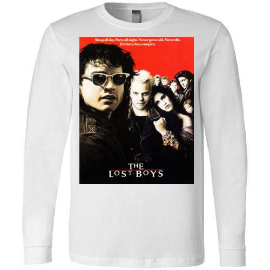 The Lost Boys vintage Vampires Horror Movie , v4 , Canvas Long Sleeve T-Shirt