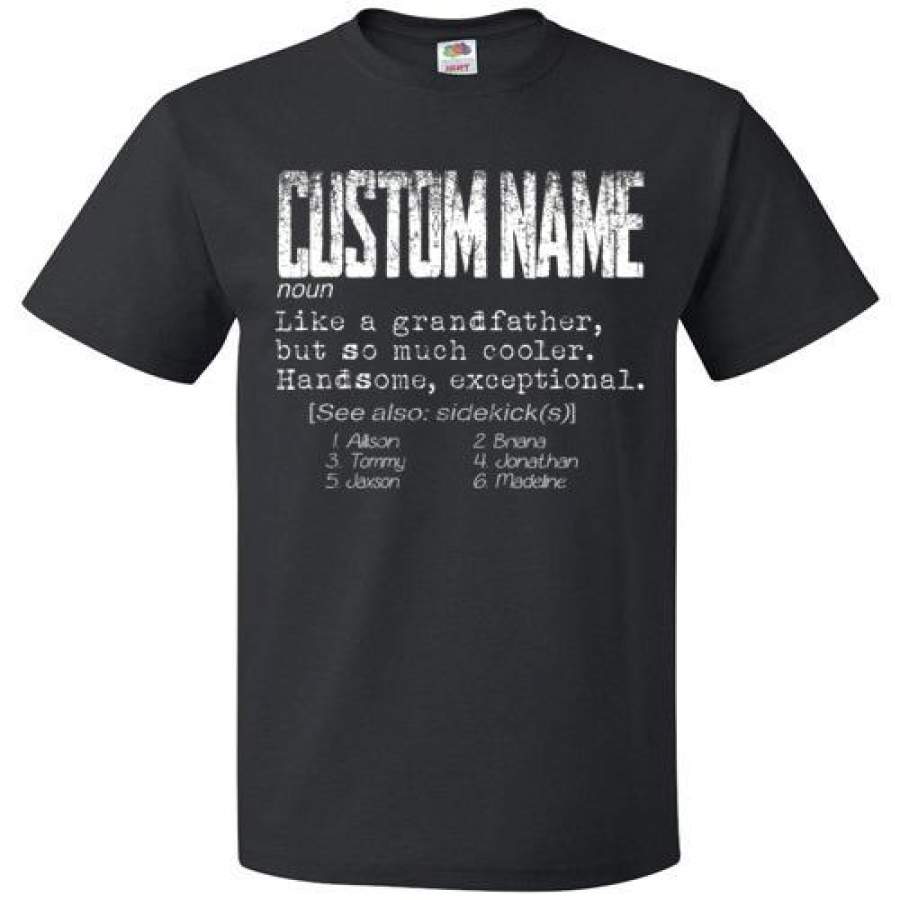 Dilypod Personalized Papa Defination Shirt