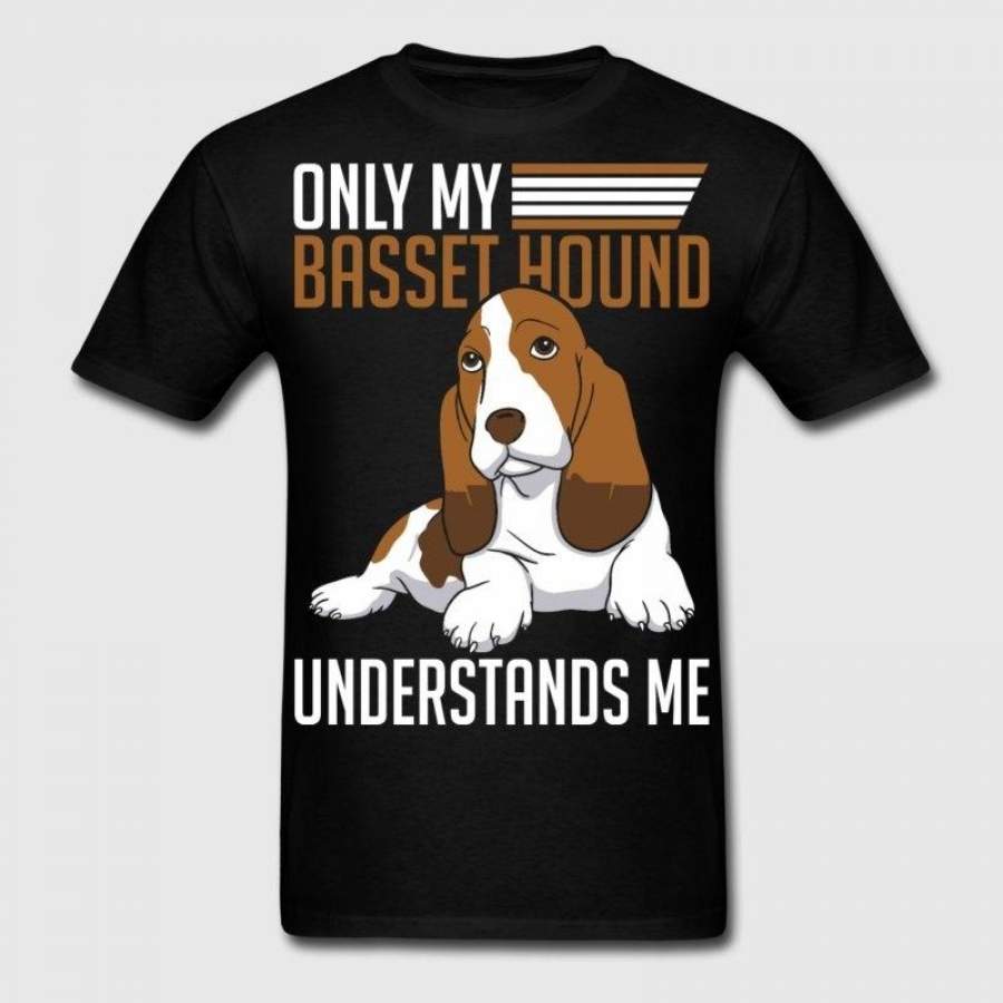 Only My Basset Hound Understands Me men’s fashion T-shirt