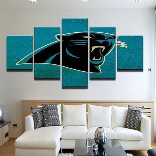 Carolina Panthers 7 Sport 5 Panel Canvas Art Wall Decor