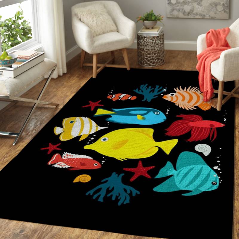 Tropical aquarium – Animals Area Rug Carpet