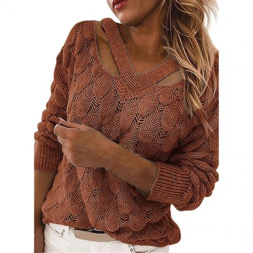 2022 New Fashion Good Workmanship Knitted Pullover Women Autumn Sweater For Work Casual alx