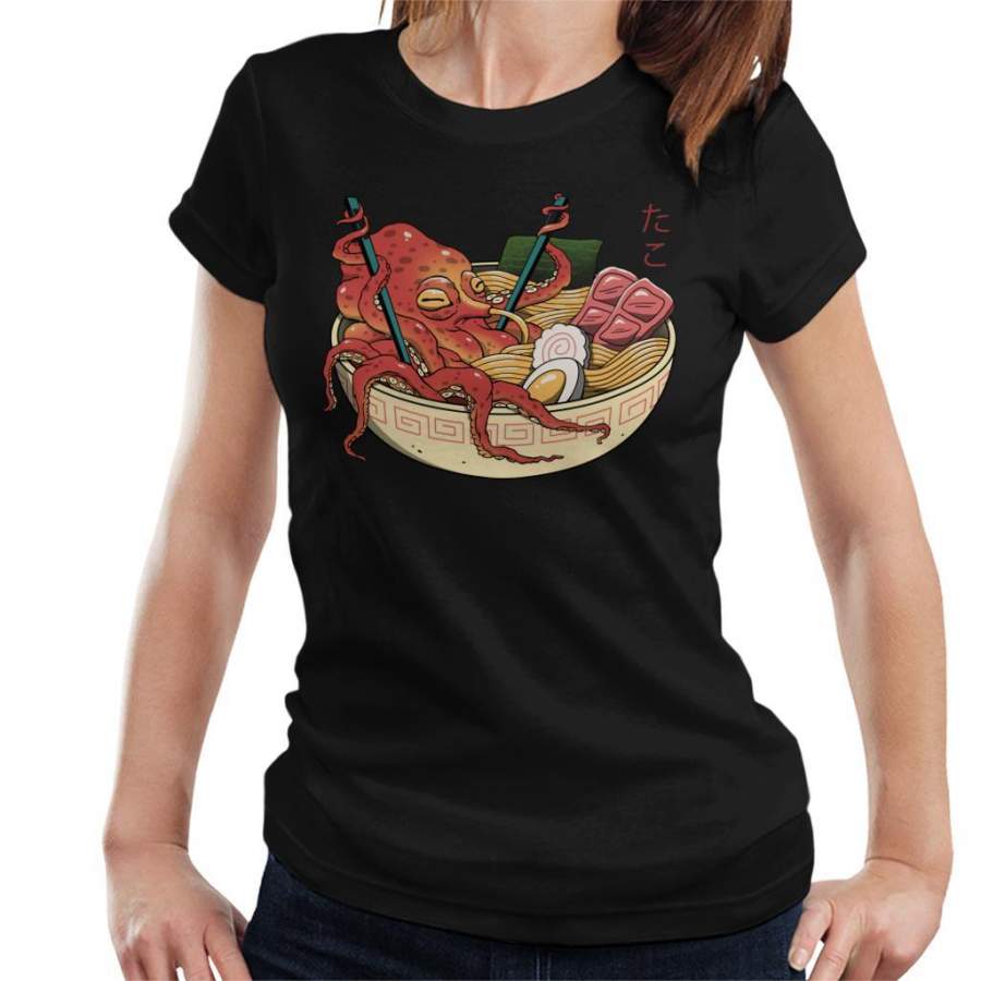 Tako Octopus Ramen Women’s T-Shirt