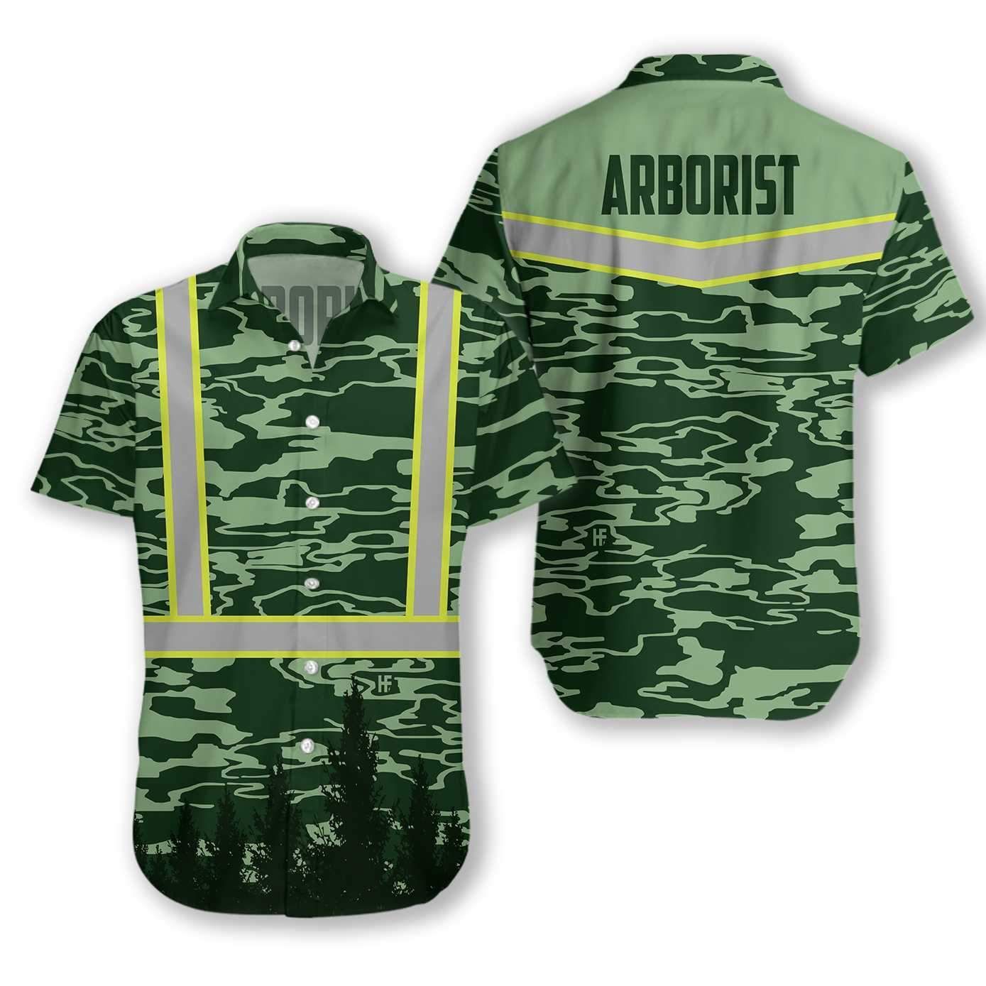 Arborist Safety Shirt Ez12 2512 Hawaiian Shirt