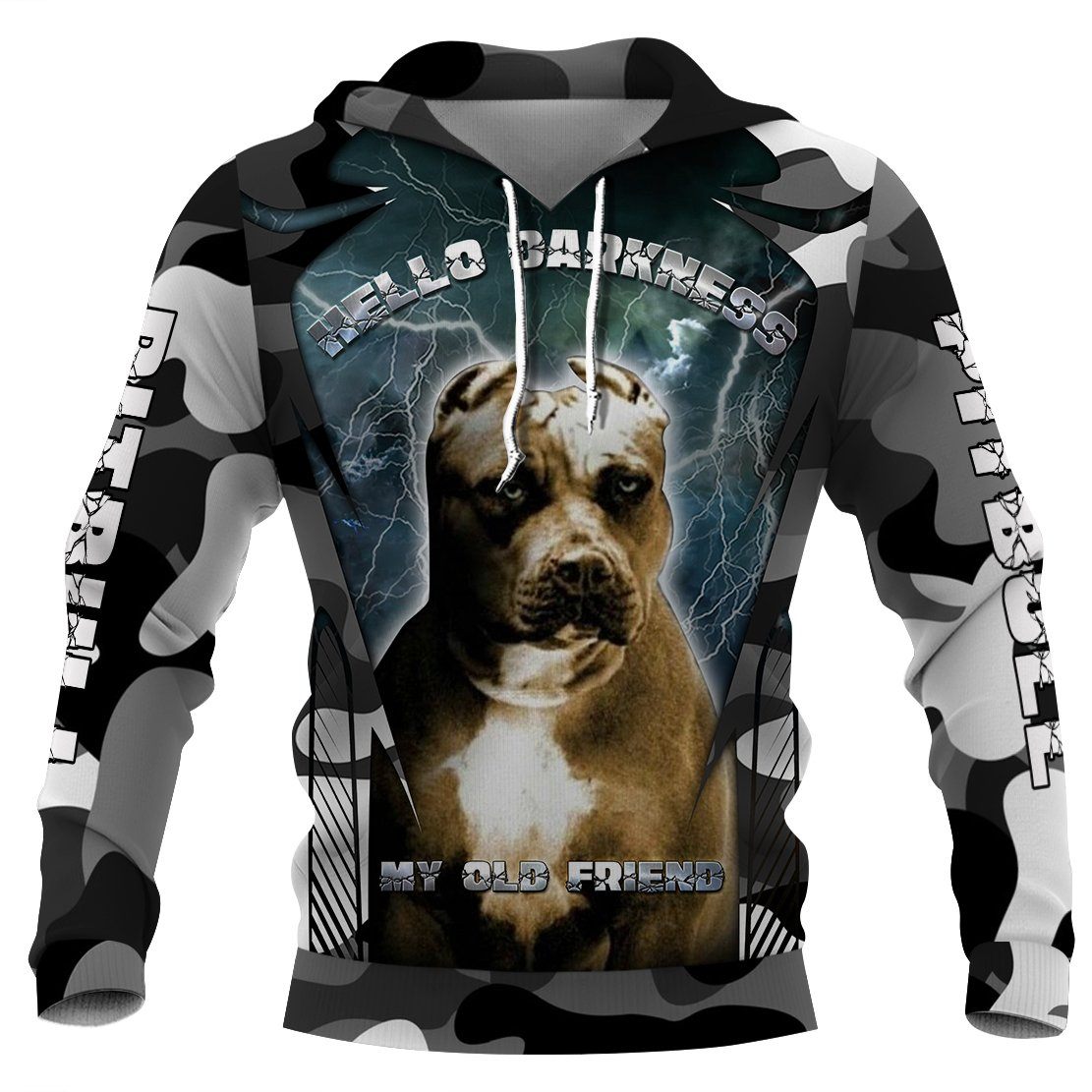 Pitbull Hello Darkness, My Old Friend 3D Full Printing