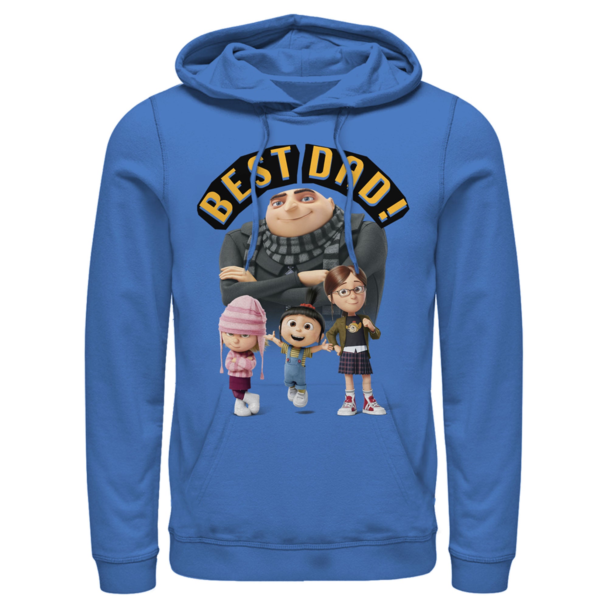 Men’S Despicable Me Best Dad Gru Pull Over Hoodie