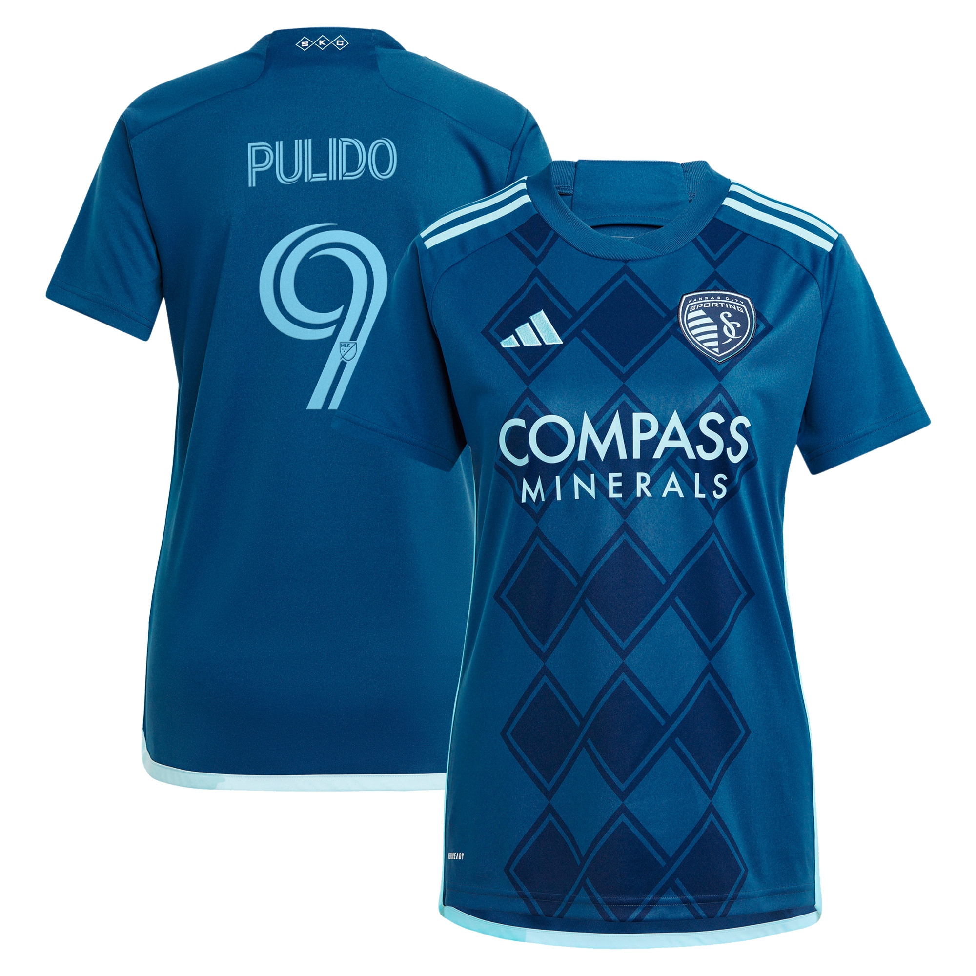 Alan Pulido Sporting Kansas City Women's 2024 Diamonds Our Forever Replica Player Jersey  Navy