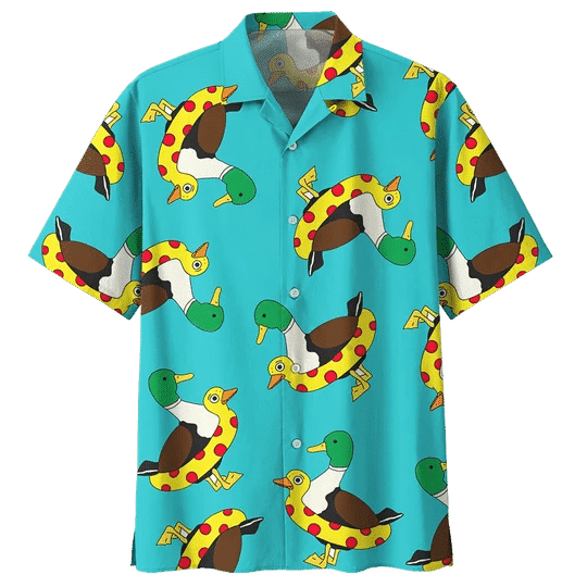 Dramatic Duck Background Hawaii Shirt Ha94592