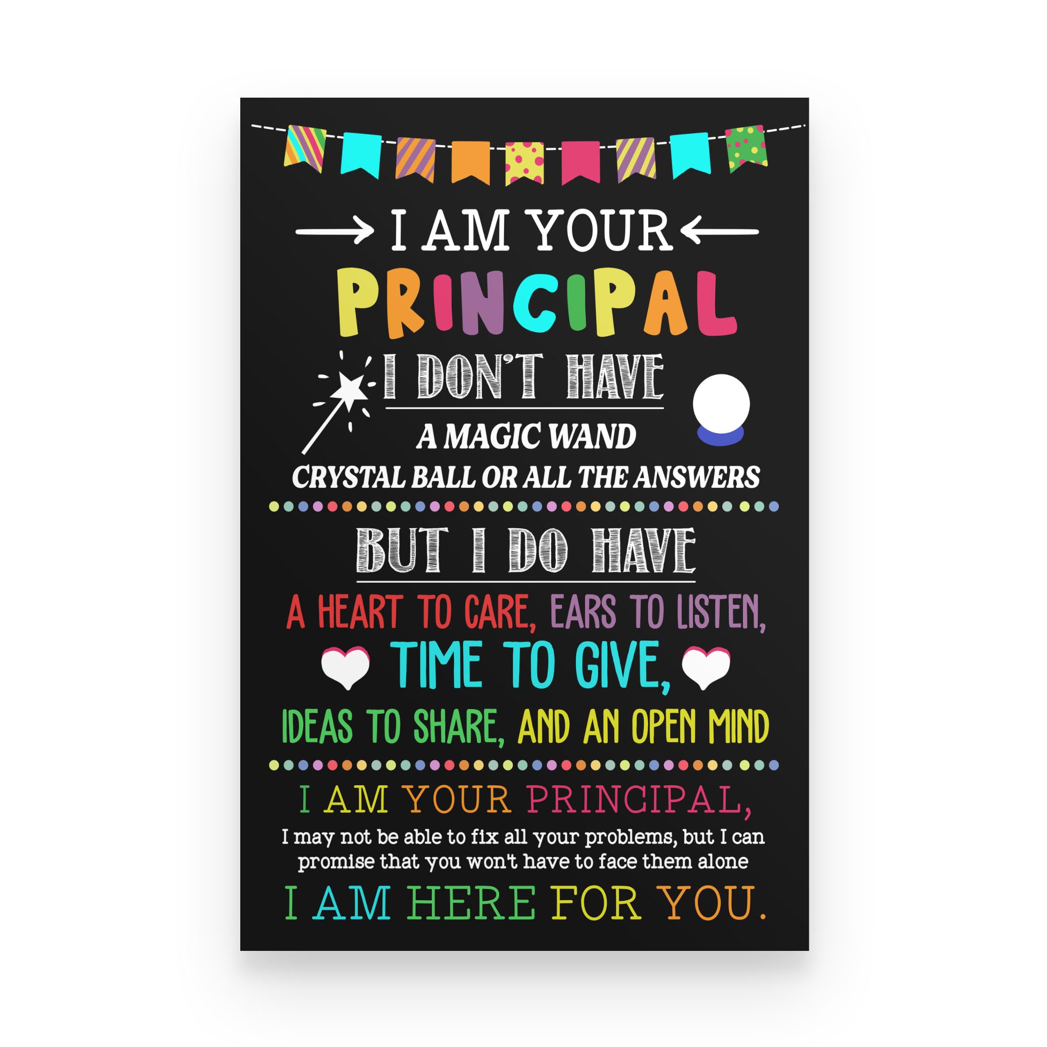 I Am Your Principal I Don’T Have A Magic Wand Poster – Premium Poster ...