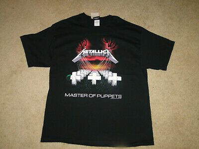 Vintage Giant T Shirt Deadstock Hard Rock Cafe Metallica 1995 Master Of Puppets 8929