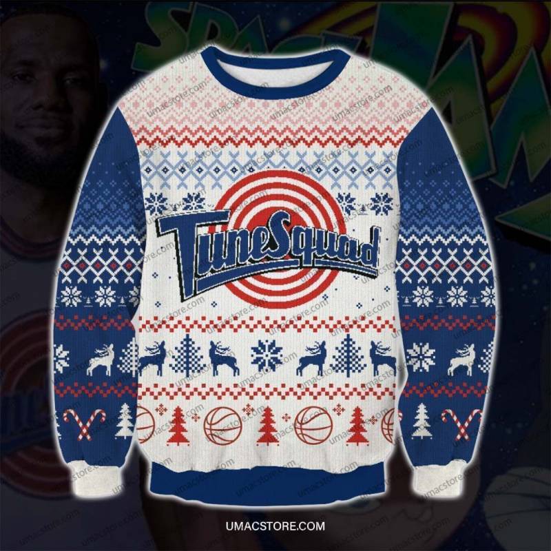 Space Jam TuneSquad 3D Print Ugly Christmas Sweatshirt