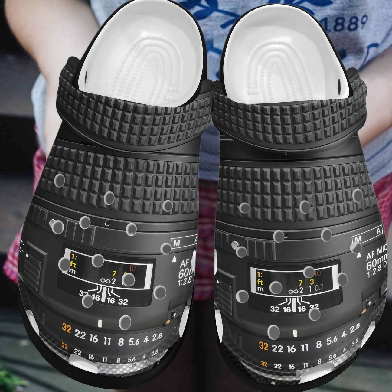 Photograph Personalized Clog, Custom Name, Text, Color, Number Fashion Style For Women, Men, Kid, Print 3D Camera Lens