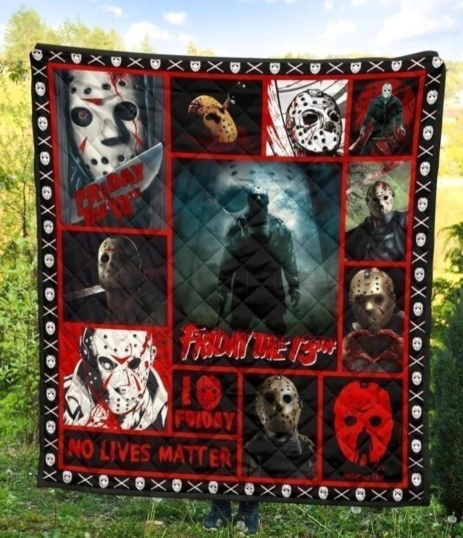 Jason Voorhees Friday 13th Halloween Quilt Blanket For Fan