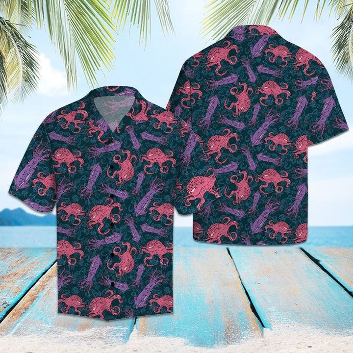 Amazing Octopus Hawaiian Shirt Summer Button Up For Men, Women, Couple