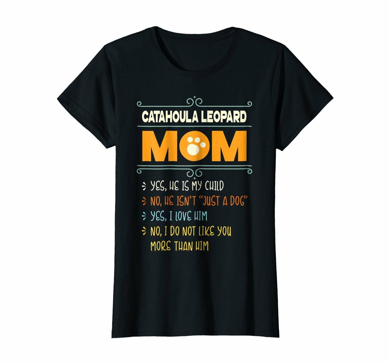 Catahoula Leopard Mom Retro Shirt Funny Catahoula Dog Gift