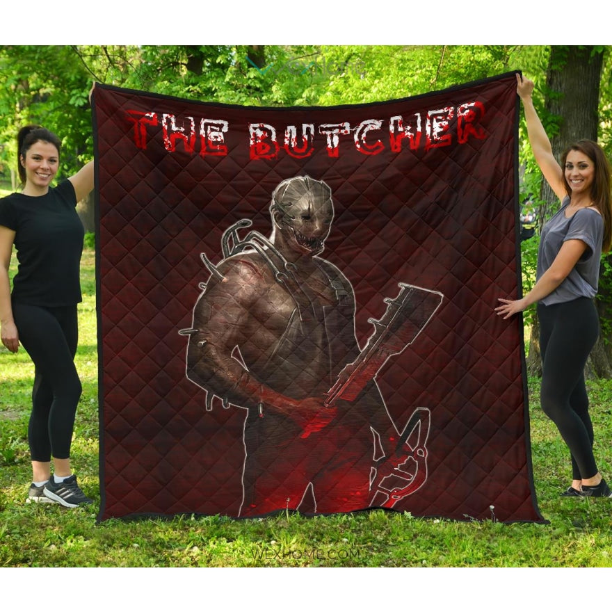 Horror Movie Premium Quilt | The Metal Butcher Portrait Weapons Quilt Blanket Nt082502