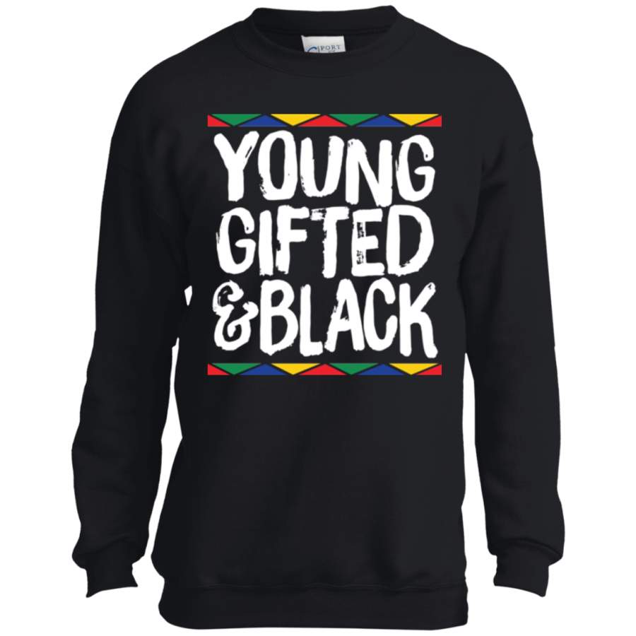 Young Gifted & Black African Pride History Heritage Youth Tshirt/LS/Sweatshirt/Hoodie