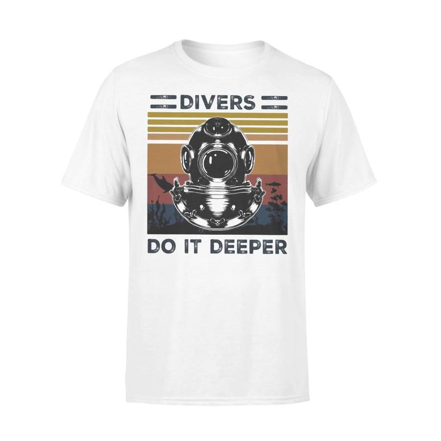 Scuba Divers Do It Deeper Vintage T-shirt