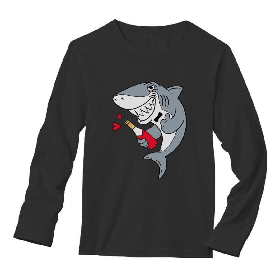 Valentine’s Day Romantic Shark Doo Doo Long Sleeve T-Shirt