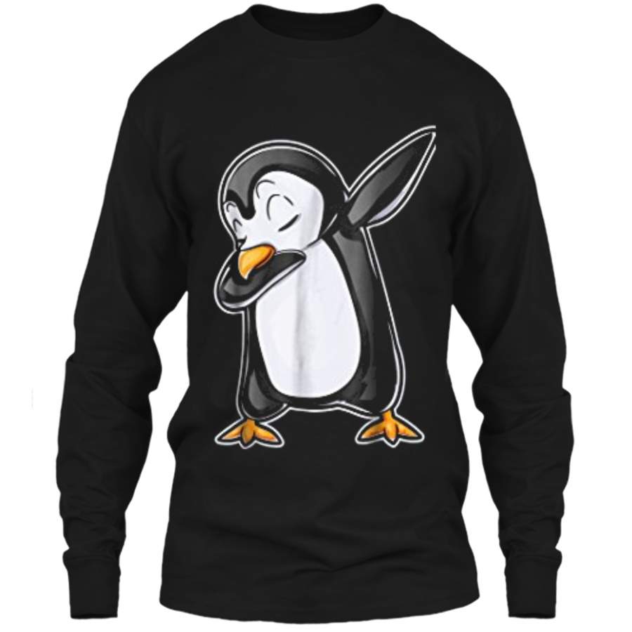 Dabbing Penguin Dab Dance Bird Funny Gifts  LS Ultra Cotton Tshirt