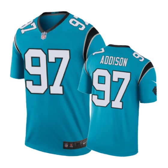 Carolina Panthers #97 Mario Addison Nike Color Rush Blue Jersey