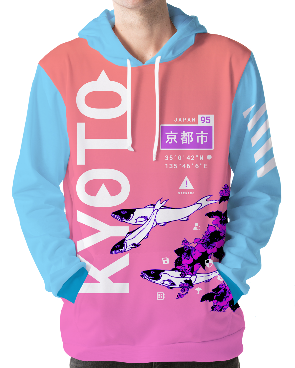 Kyoto Koi Hoodie Clear Out Podoshirt