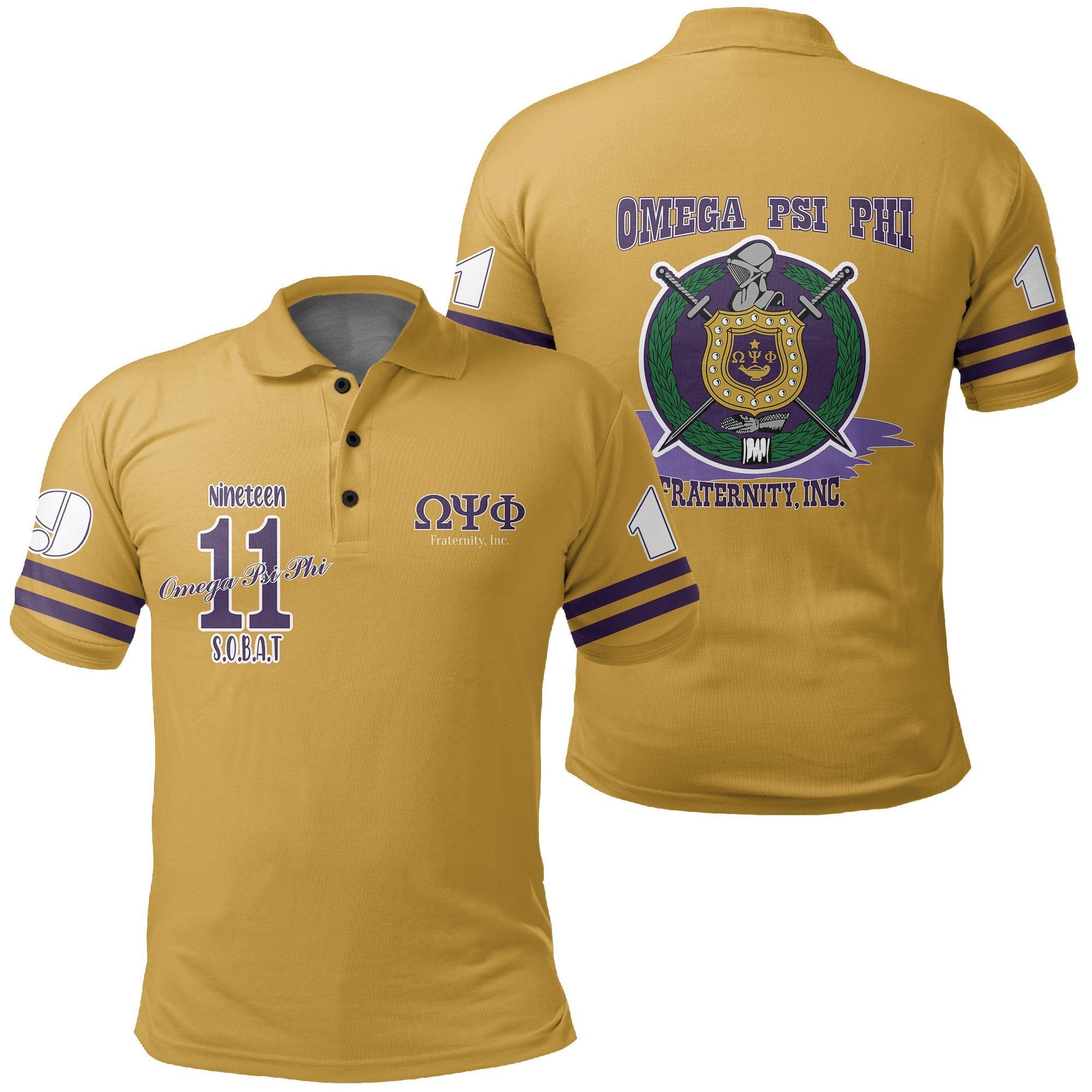 Fraternity Polo – Nineteen 11 Omega Psi Phi Polo Shirt