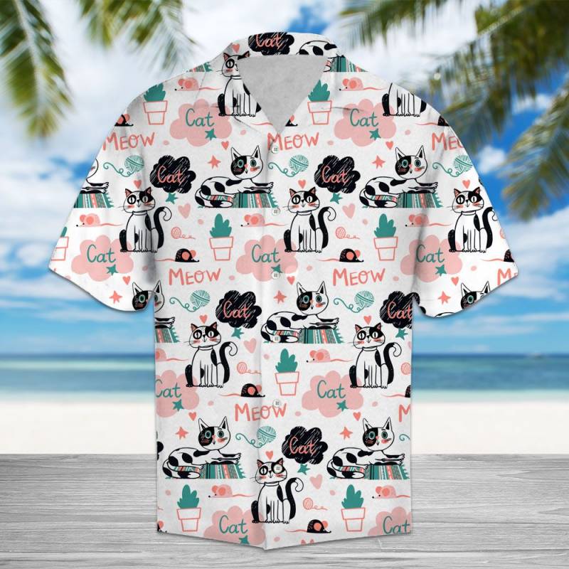 Cute Cat Hawaii Shirt Ha54072