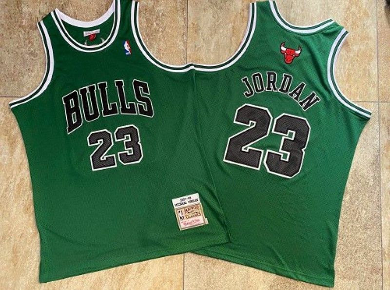 Chicago Bulls Michael Jordan #23 NBA 2020 Green Jersey