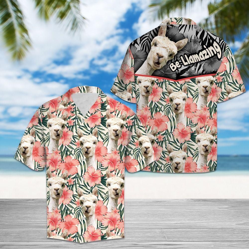 Llama Aloha Hawaii Shirt Colorful Short Sleeve Summer Beach Casual For Men And Women Ha45539