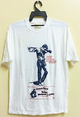 Vintage James Dean Rebel Without A Cause Movie T-shirt Punk Rock Fifth Column 1882