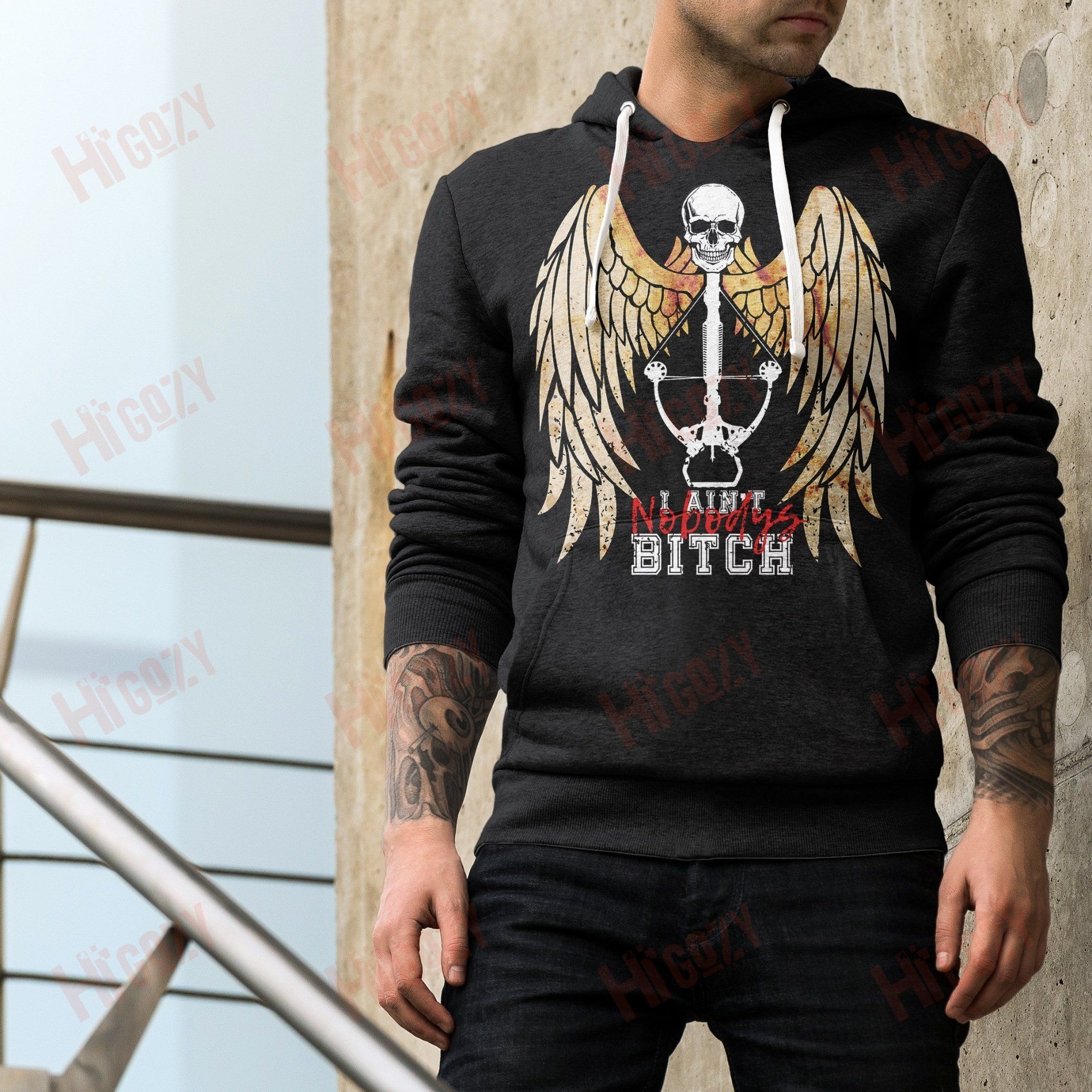 Twd Nobodys Bitch Unisex Pullover Hoodie V2