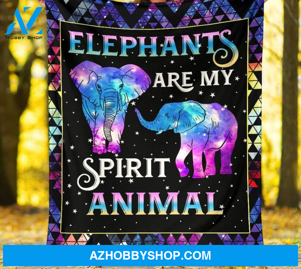 Elephants Are My Spirit Animal Blanket Gift For Elephant Lovers